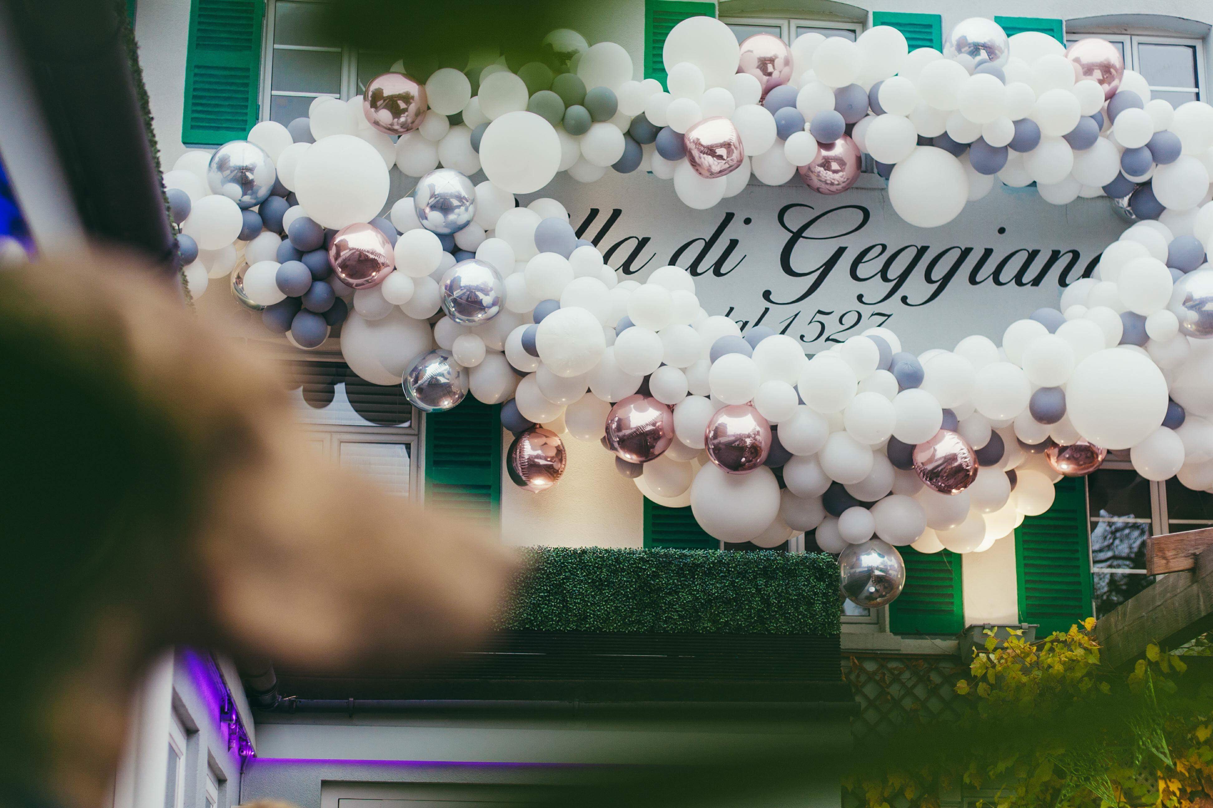 Bubblegum Balloons for Villa di Geggiano