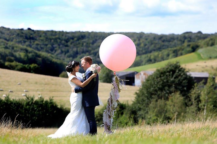 Bubblegum Balloons at Upwaltham Barns 9