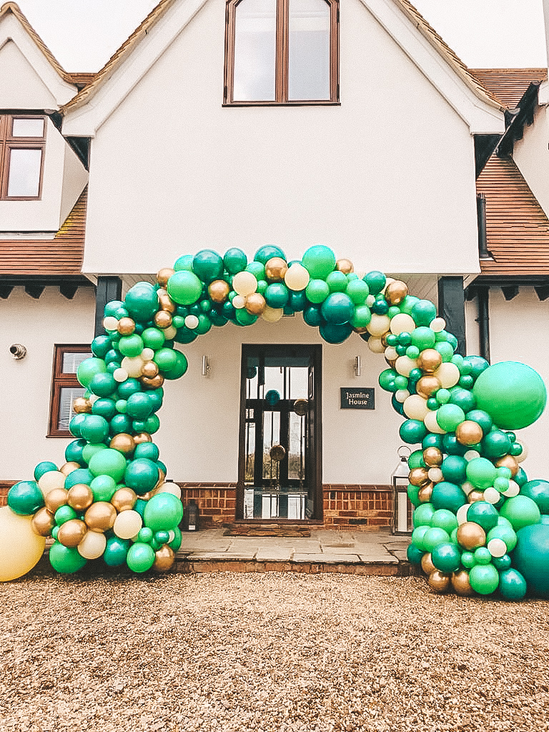 Green 50th Birthday Balloon Arch