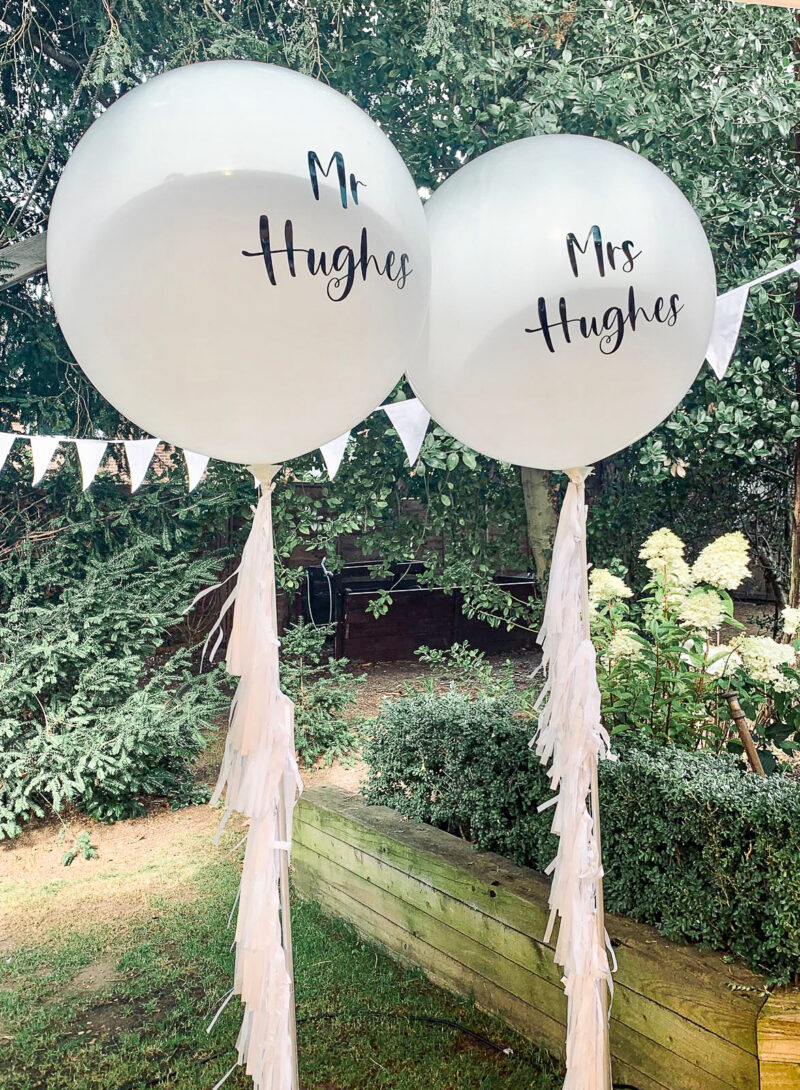 Personalised Wedding Balloons Hampshire