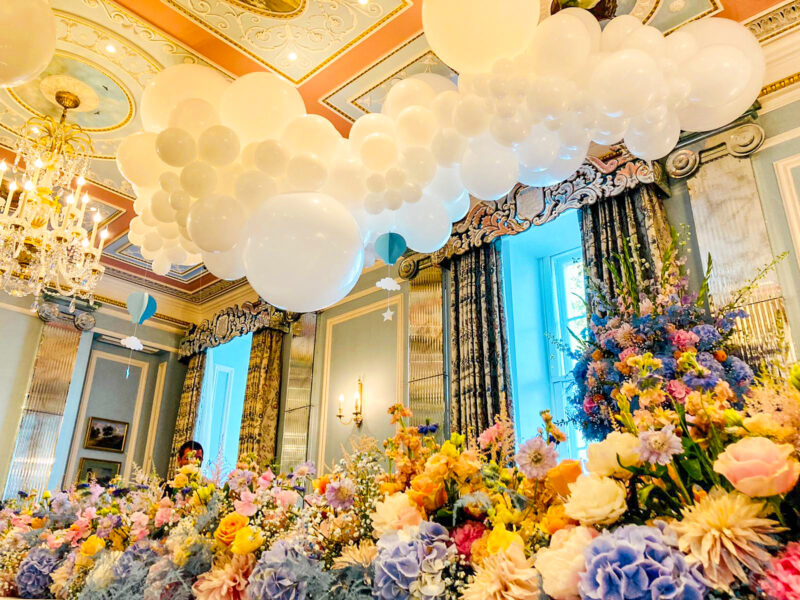 Cranberry Blue The Lanesborough Cloud Install for Baby Shower (7)