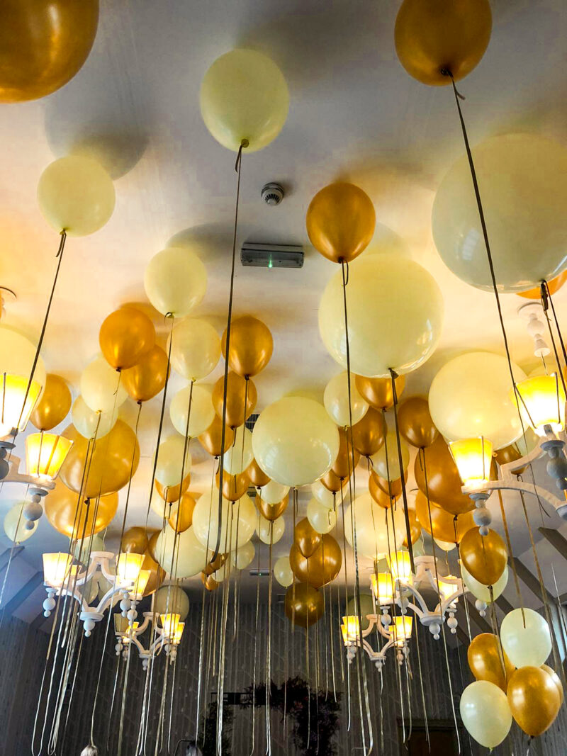 Hampton Manor Gold Wedding Balloons (1)