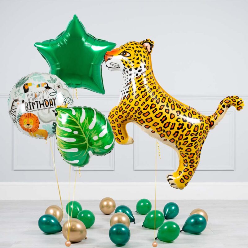 Jungle Leopard Birthday Balloon Package (2)