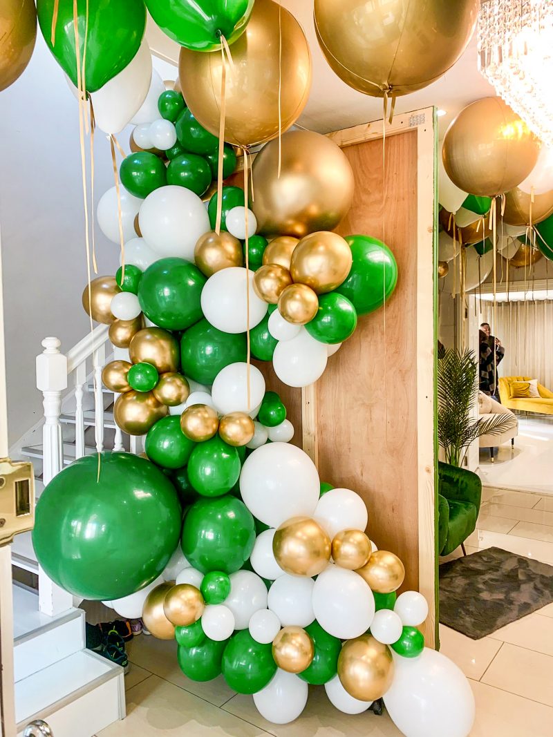 Tedbree Limited - Bridgefoot House Potters Bar - Emerald Green Birthday Balloons (1)