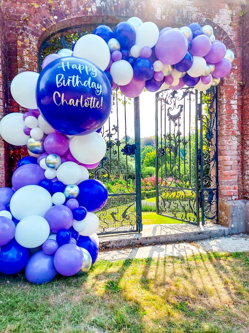 Crichel House - Purple Birthday Arch (2)