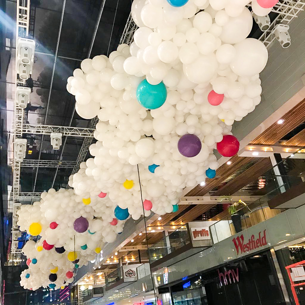 Memorable Balloon displays curated for Westfields