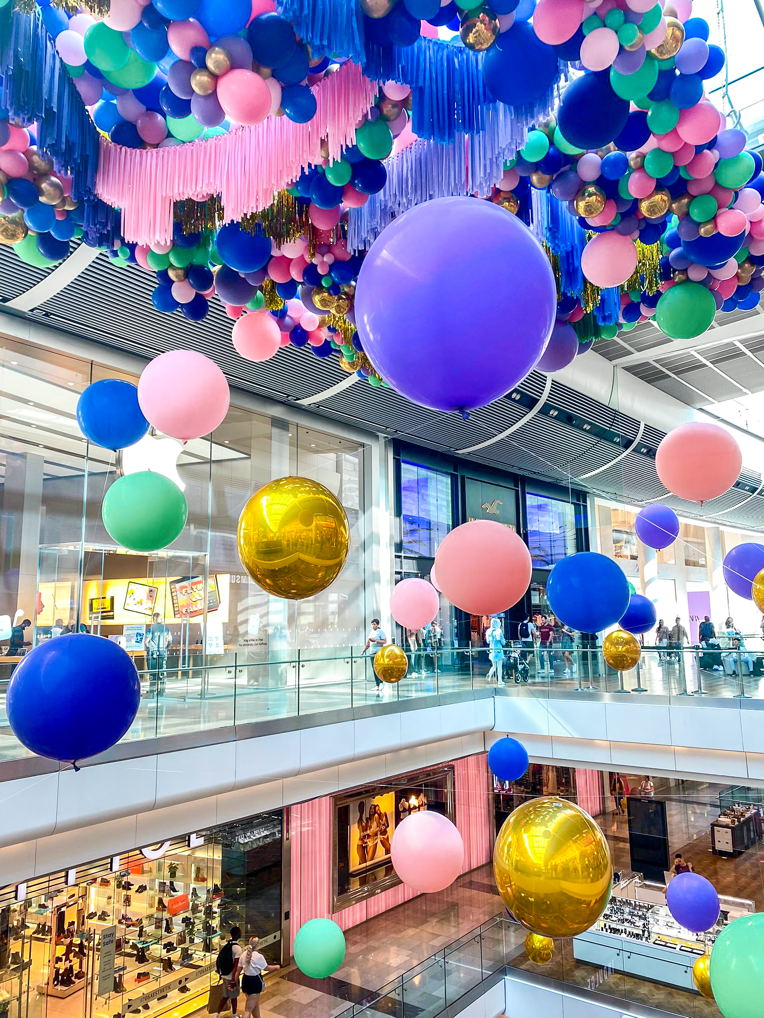 Memorable Balloon displays curated for Westfields